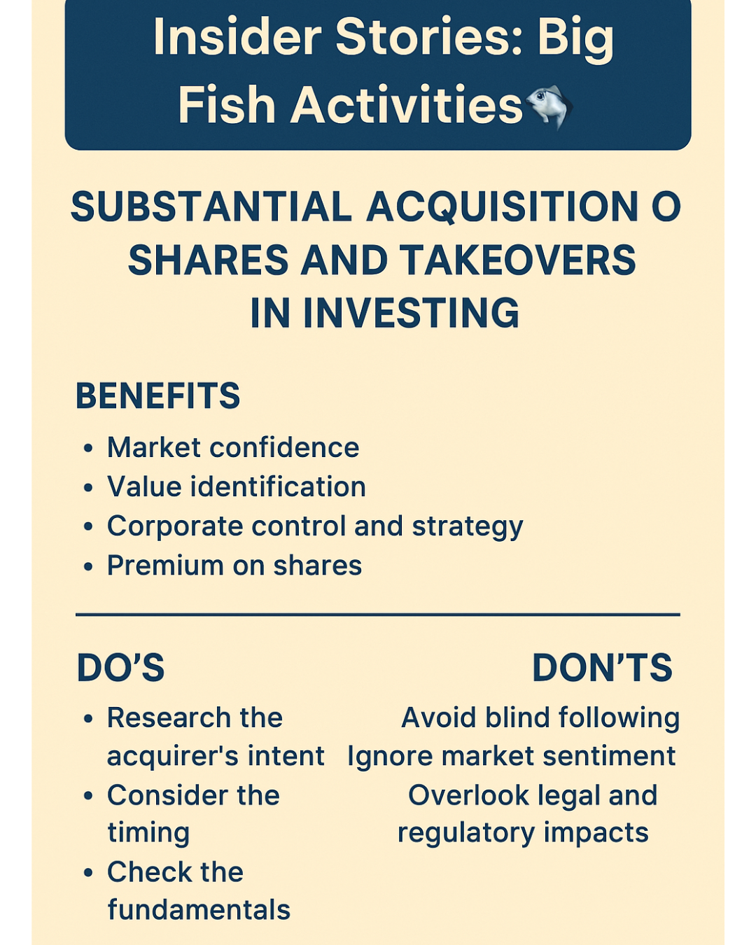 Insider Stories: Big Fish Activities – Understanding Market Movements Through SAST